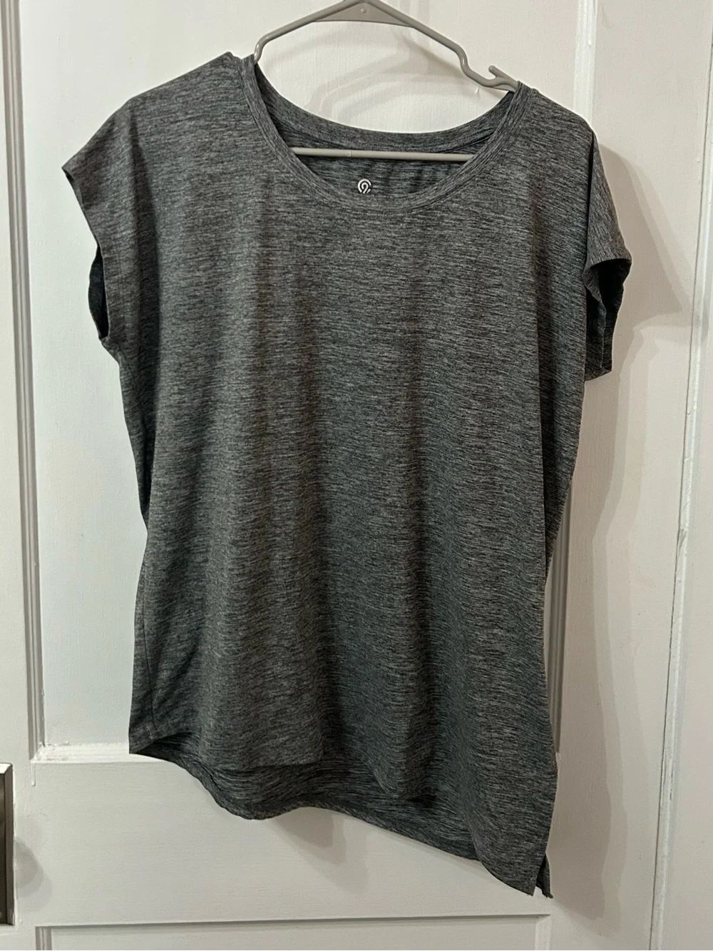 Champion Women's Short Sleeve Heather Gray Crewneck Tee